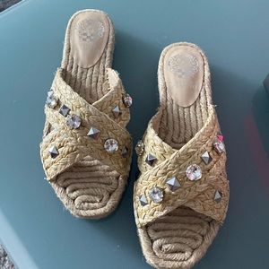 Vince Raffia Sandals new no tag